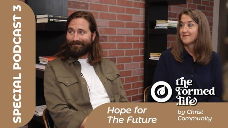 Podcast featuring two people discussing "Hope for The Future.