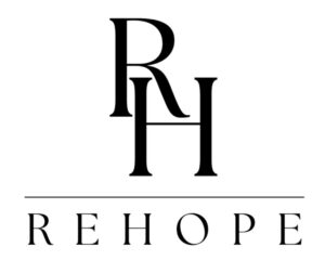 REHOPE logo featuring stylized letters R and H above the word "REHOPE