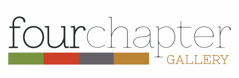 Fourchapter Gallery logo with colorful blocks below the name.